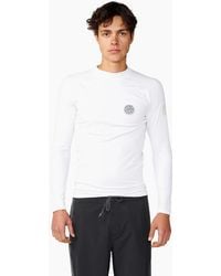 Rip Curl - Rip Curl Icons Brushed Long Sleeve Rash Vest - Lyst