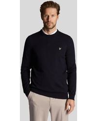 Lyle & Scott - Eagle Cotton Blend Crew Neck Sweatshirt - Lyst