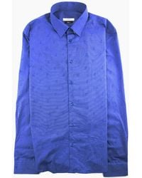 Versace - All Over Logo Print L/S Shirt - Lyst