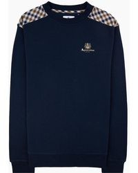 Aquascutum - Cc Shoulder Crewneck Fleece 11 - Lyst