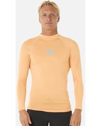 Rip Curl - Rip Curl Waves Upf 50 Perf Long Sleeve Rash Vest - Lyst