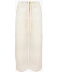 Ro&zo - Natural Denim Drawstring-Waist Jeans - Lyst