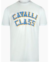 Roberto Cavalli - Cavalli Class Layered Logo Off T-Shirt - Lyst