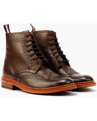 Ben Sherman - Arthur Leather Mocha Boots - Lyst