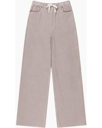 Ro&zo - Petite Cappuccino Cord Drawstring Waist Trousers - Lyst