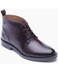 Base London - London Marco Leather Washed Ankle Boots - Lyst