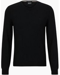 BOSS - Baram-L V-Neck Knitwear - Lyst
