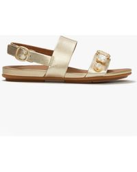 Fitflop - Gracie Ultra Ankle Strap Sandals Platino - Lyst
