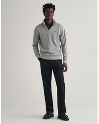 GANT - Regular Fit Shield Logo Half Zip Sweatshirt Nos - Lyst