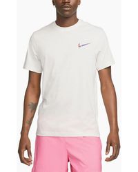 Nike - T Shirts Club Swoosh Hdy Print Short Sleeve Summer Sportswear - Lyst