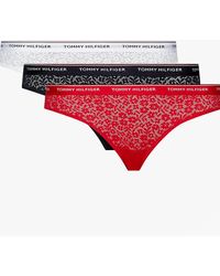 Tommy Hilfiger - Bikini Lace 3 Pack Underwear Desert Sky//Primary - Lyst