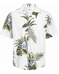 Jack & Jones - Bladrew Print Resort Short Sleeve Shirt - Lyst