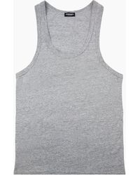 DSquared² - Back Logo Tank Top Marl - Lyst