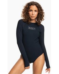 Roxy - Heater Onesie One Piece Long Sleeve Rash Vest - Lyst