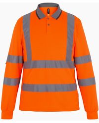 Regatta - Pro Contract High-Vis Long-Sleeved Polo Shirt - Lyst