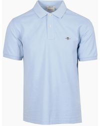 GANT - Reg Shield Ss Pique Polo Shirt Fresh - Lyst