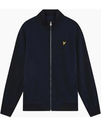 Lyle & Scott - Lyle & Scott Pique Track Top Jacket Dark - Lyst