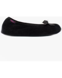 Totes - Isotoner Stretch Terry Bow Ballerina Slippers - Lyst