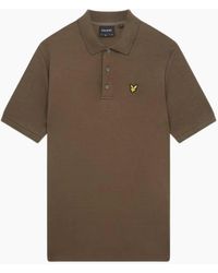 Lyle & Scott - Lyle & Scott Form Chunky Slub Short Sleeved Polo Shirt - Lyst