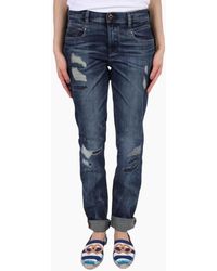 DIESEL - Belthy 0854T Jeans Distressed Slim Fit Casual Dark Denim Pant - Lyst