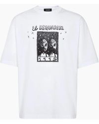 DSquared² - Cartoon El Design T-Shirt - Lyst