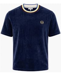 Sergio Tacchini - Fino Velour T-Shirt Maritime - Lyst