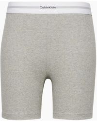 Calvin Klein - Modern Rib Cycling Shorts, Heather - Lyst
