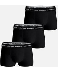 Björn Borg - 3-Pack Cotton Stretch Boxer Trunks - Lyst