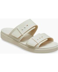 Crocs™ - Brooklyn Buckle Sandstone Sandals - Lyst