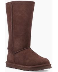 BEARPAW - Elle Tall Suede Hickory Winter Knee High Boots - Lyst