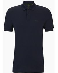BOSS - Collared Neck Short Sleeve Regular Fit Shirt - Lyst