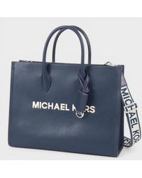 Michael Kors - Logo Shoulder Bag Marine - Lyst