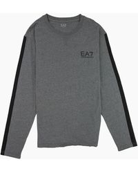 EA7 - Train Street Fight Long Sleeve T-Shirt Dark - Lyst