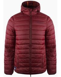 Aquascutum - London Logo Bordeaux Active Hoodie Jacket - Lyst
