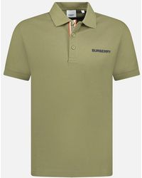 Burberry - 'Hartford' Embroidery Logo Check Polo - Lyst