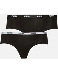 PUMA - 2-Pack Classic Logo Low-Rise Hipster Briefs - Lyst