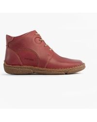 Josef Seibel - Neele 46 Lace Up Ankle Boots Bordeaux - Lyst