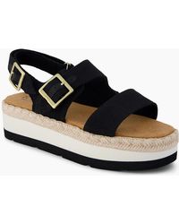 TOMS - Giana Flatform Sandals - Lyst