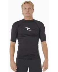 Rip Curl - Rip Curl Waves Icon Short Sleeve Rash Vest - Lyst