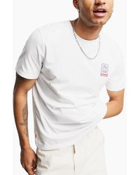 Timberland - A2Dv3 Back Print T Shirts Crew Neck Pullover Casual Cotton New - Lyst