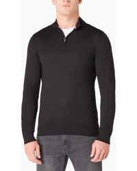Remus Uomo - Long Sleeve Half Zip Sweater Merino Blend - Lyst