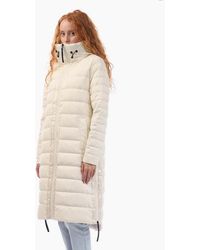 DKNY - Down Fill Hooded Quilted Puffer Coat - Lyst