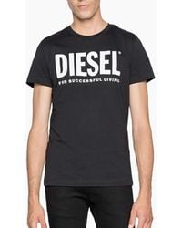DIESEL - T Diego Logo T Shirts Short Sleeved Casual Top Summer Cotton Tee New - Lyst