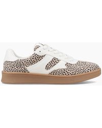 Hush Puppies - Maura Textile Casual Trainers Leopard Tan - Lyst