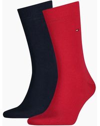 Tommy Hilfiger - 2-Pack Classic Embroidered Logo Socks, Tommy Original - Lyst