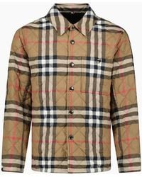 Burberry - 'Forres' Diamond Quilted Jacket Taupe - Lyst