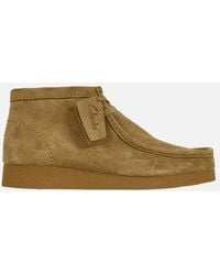 Clarks - Originals Wallabee Evo Suede Boots Dark Sand - Lyst