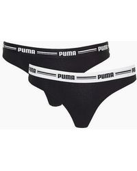 PUMA - 2-Pack Striped Logo Mid-Rise Strings - Lyst