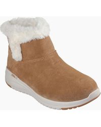 Skechers - On-The-Go Stellar Cozy Step Ankle Boots - Lyst