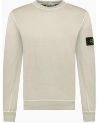 Stone Island - Old Effect Crewneck Sweatshirt - Lyst